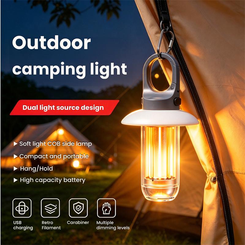 Outdoor Lighting Waterproof - Rechargeable LED Flashlight With 5 Modes