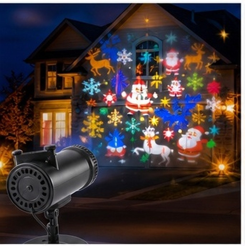 Outdoor Lighting Uk - Holiday Outdoor Moving Christmas LED Projector