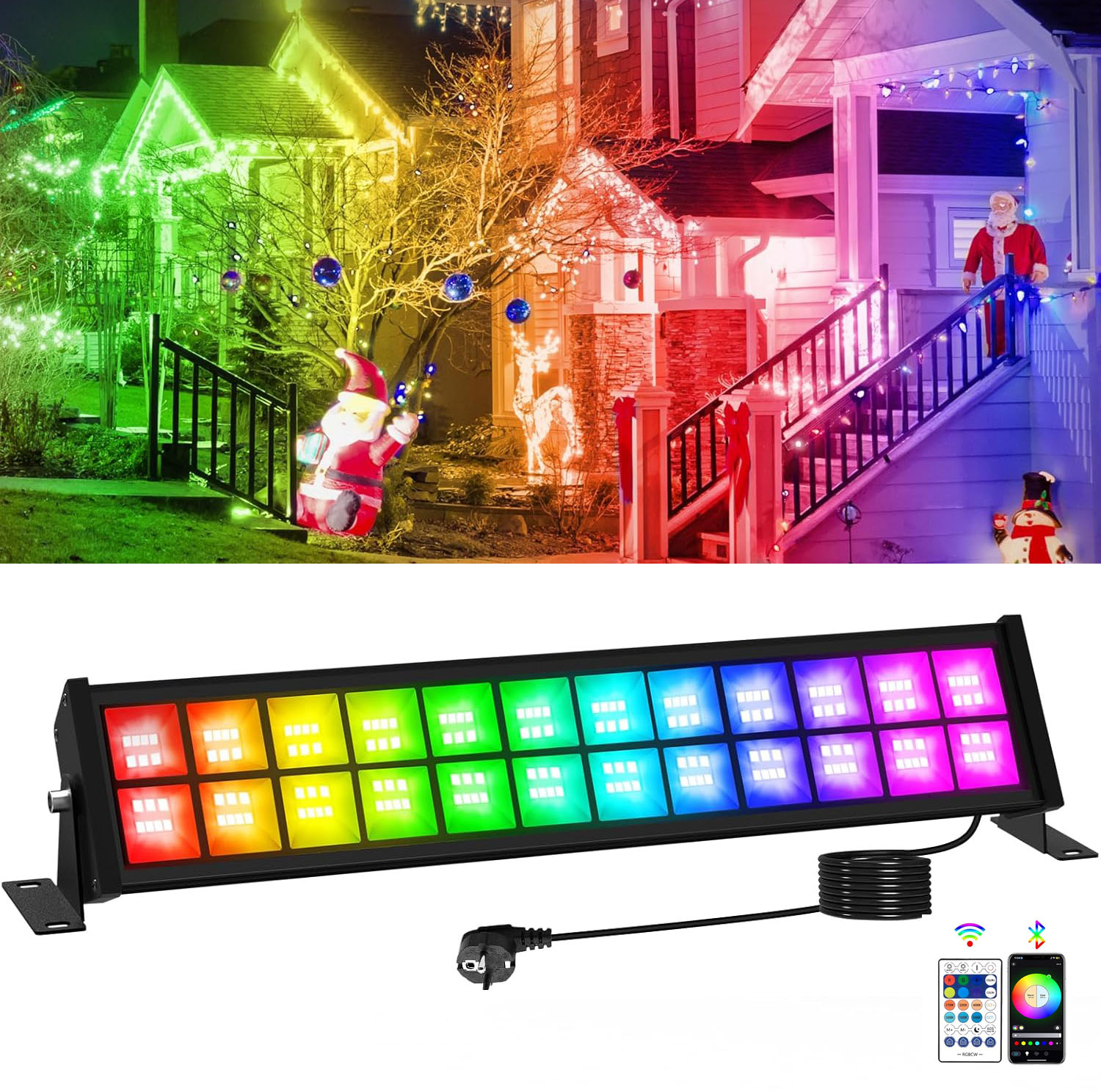 50/72W RGB LED Floodlight Bar  - Outdoor Lighting Uk 评论和价格