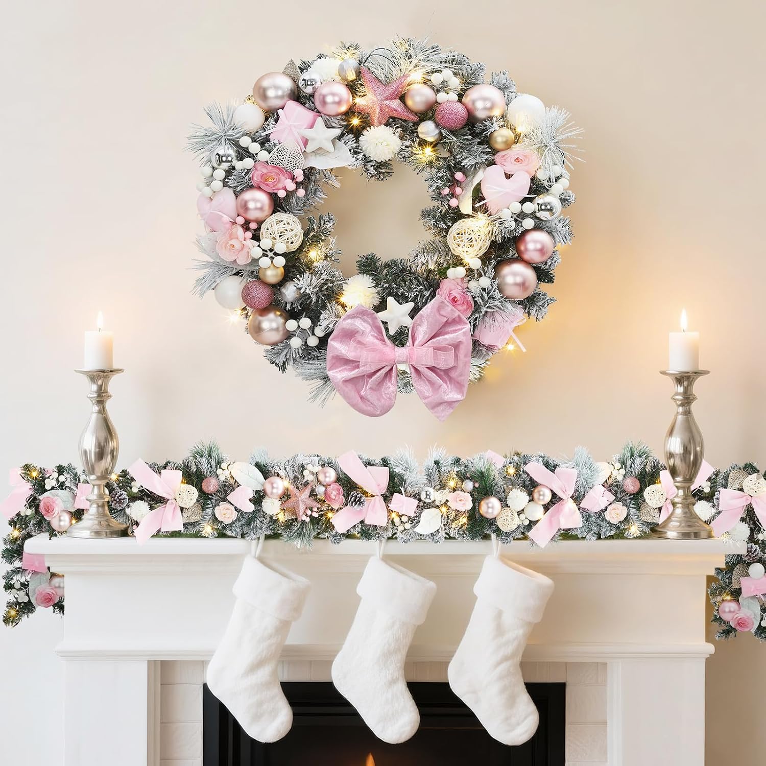 Garvee 24 INCH Christmas Wreat - Outdoor Lighting Effects 评论和价格