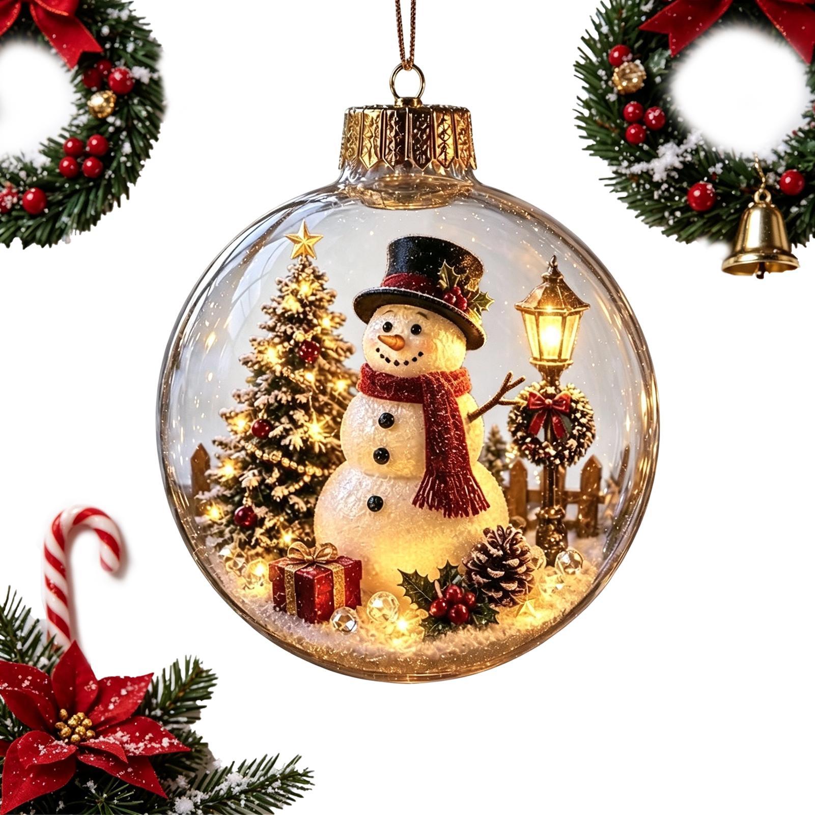Glowing Christmas Diorama Orna - Outdoor Lighting Effects 评论和价格