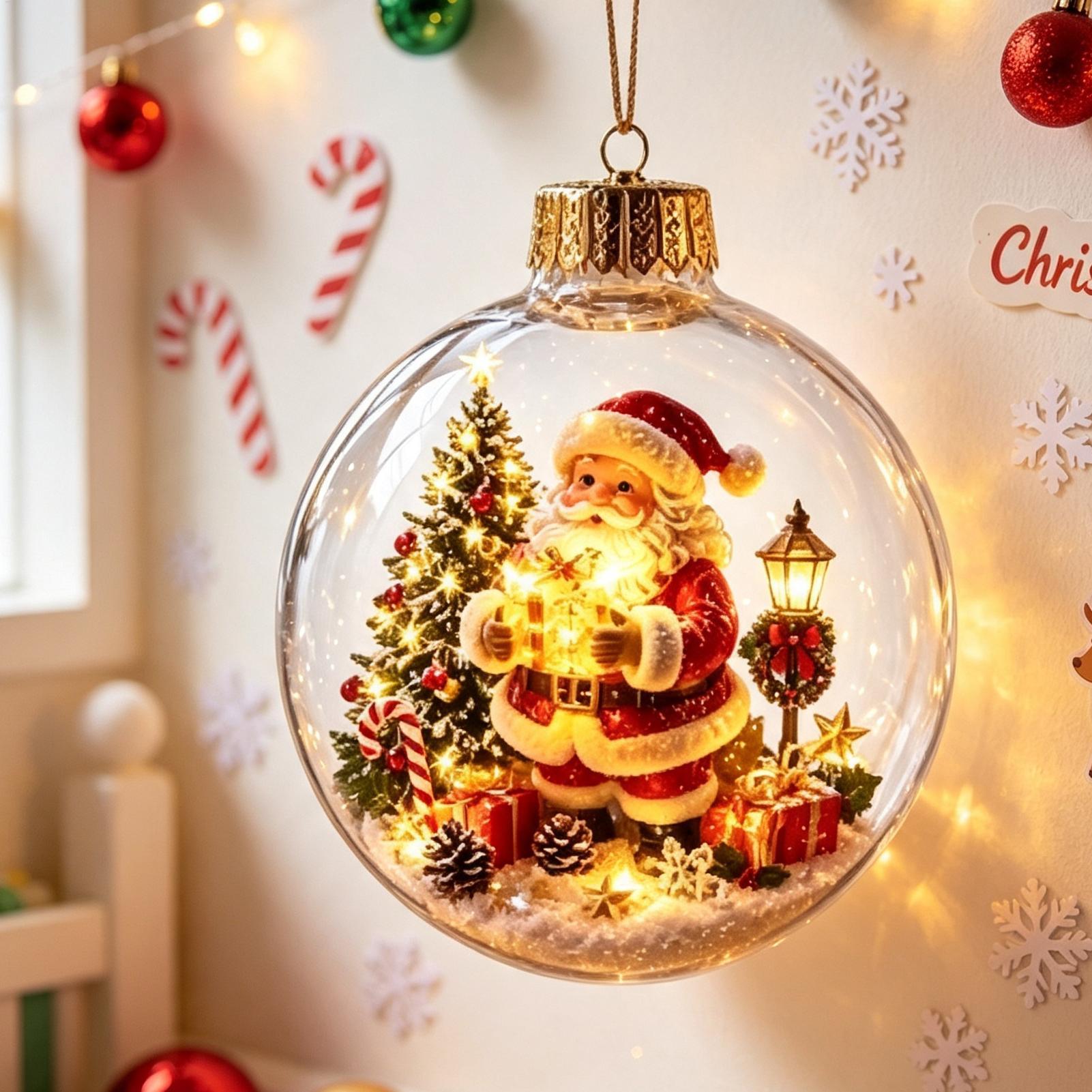 Glowing Christmas Diorama Orna - Outdoor Lighting Effects 评论和价格