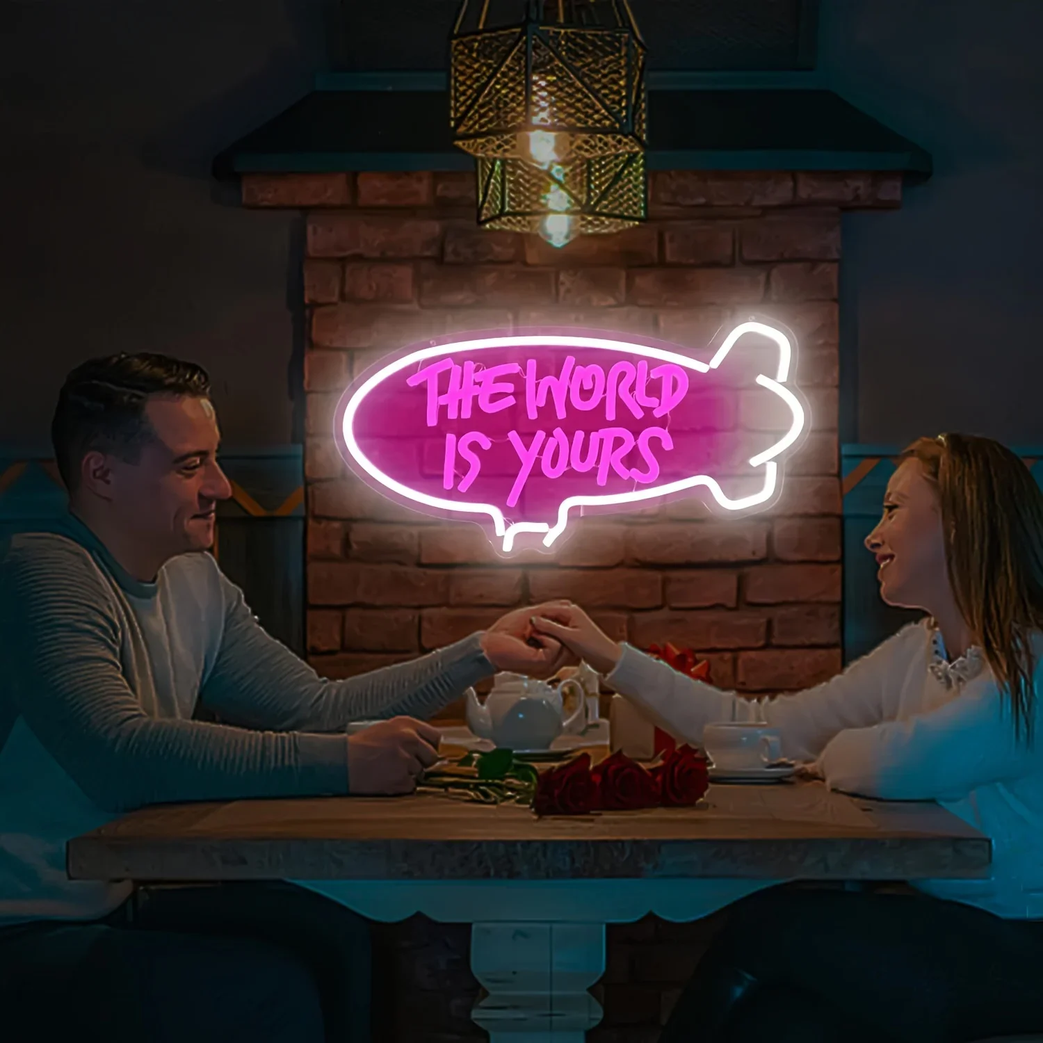The World Is Yours Blimp Neon  - Outdoor Lighting For Your Home 评论和价格