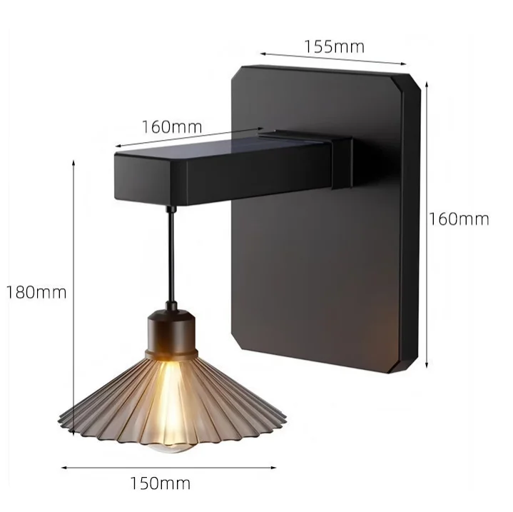 Solar Outdoor Wall Lamp Retro  - Outdoor Lighting Waterproof 评论和价格