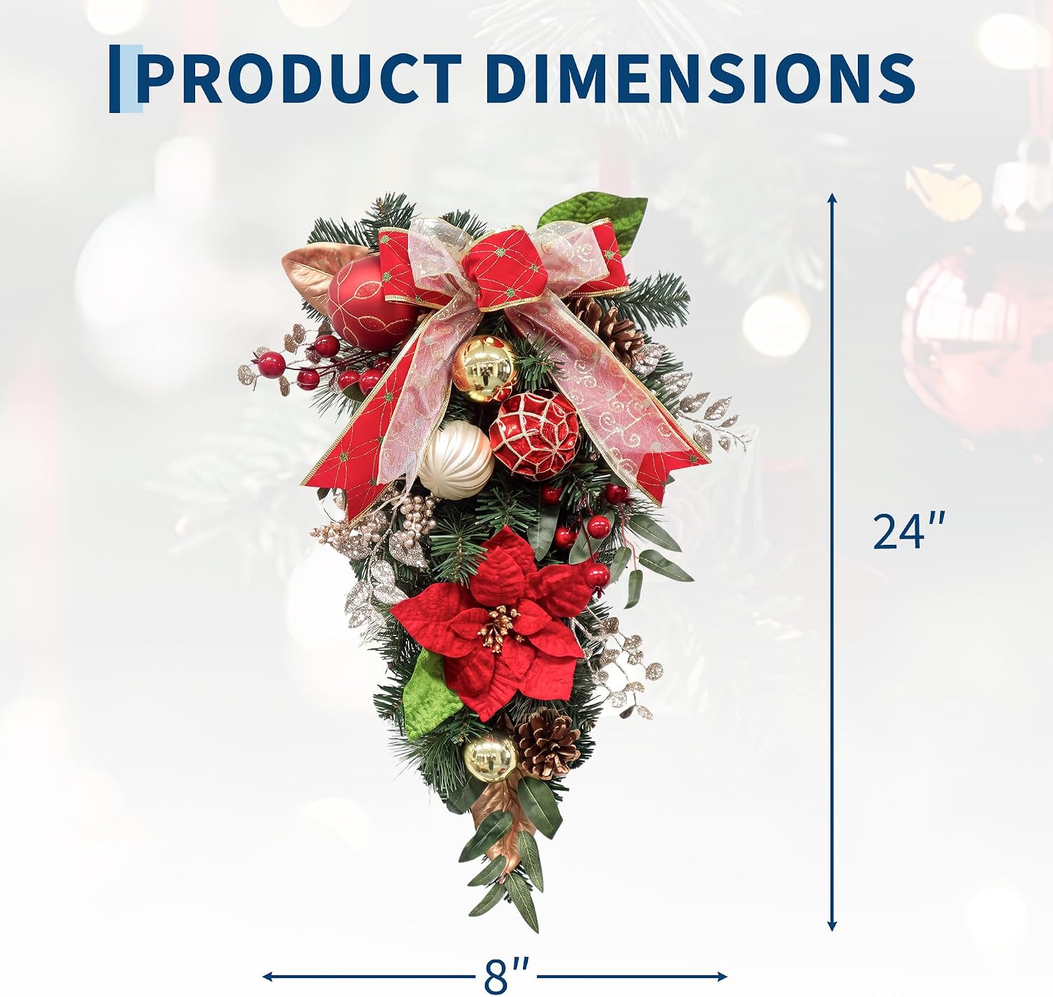 Garvee 24 Inch Christmas Upsid - Outdoor Lighting Effects 评论和价格