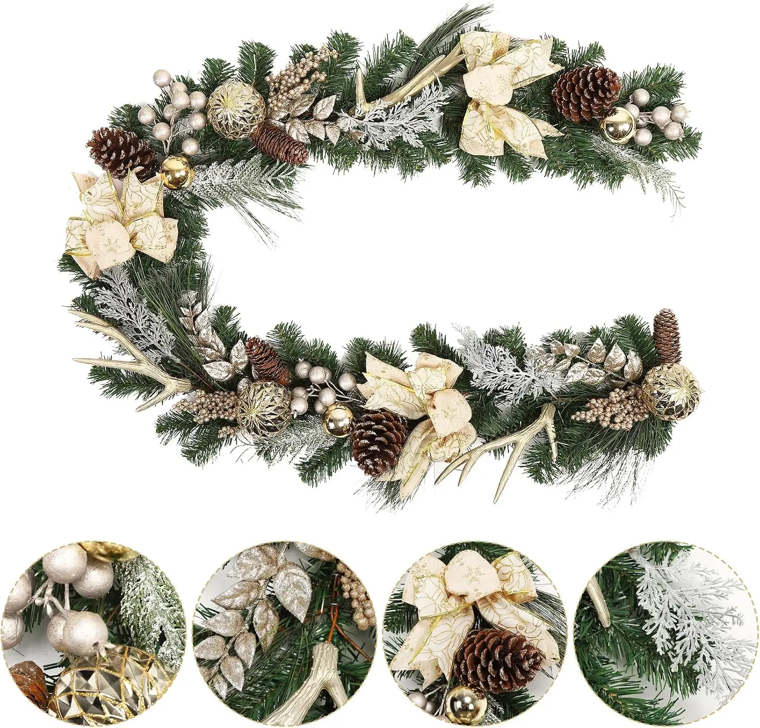 Garvee 6 ft Pre-Lit Christmas  - Outdoor Lighting Effects 评论和价格