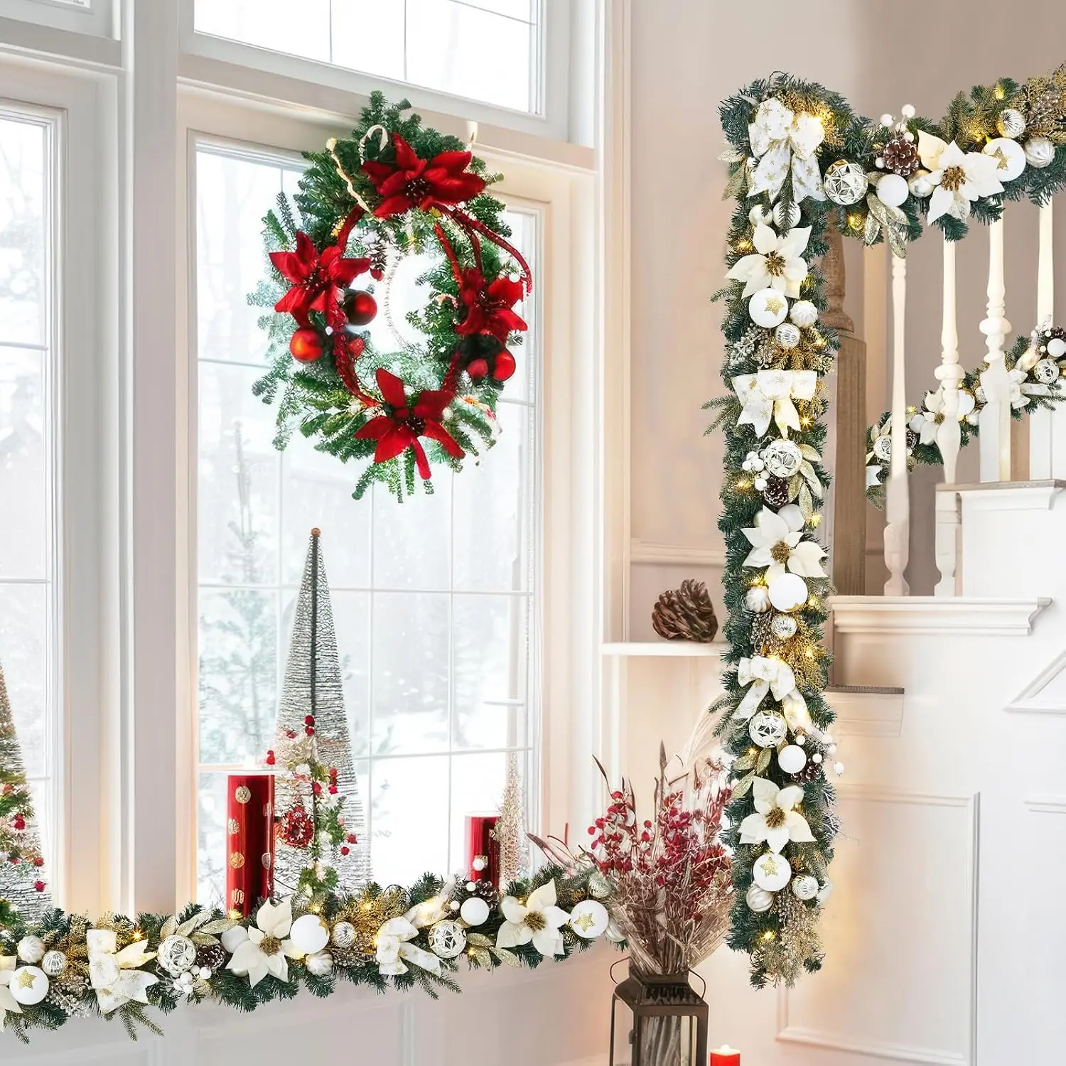 Garvee 6ft Pre-Lit Christmas G - Outdoor Lighting Effects 评论和价格